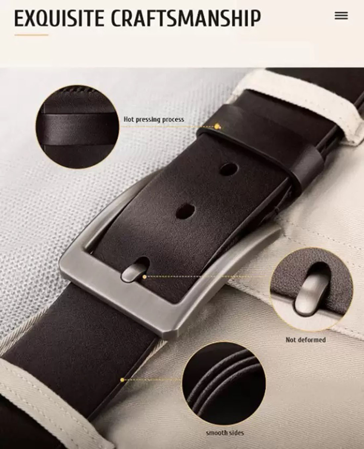 Image of Roadster Men Formal Multicolor Genuine Leather Belt
