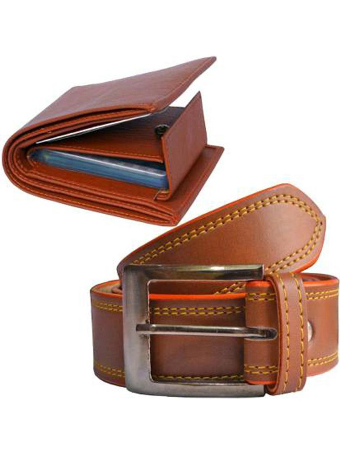 Image of SunShopping Men Casual Tan Synthetic Belt