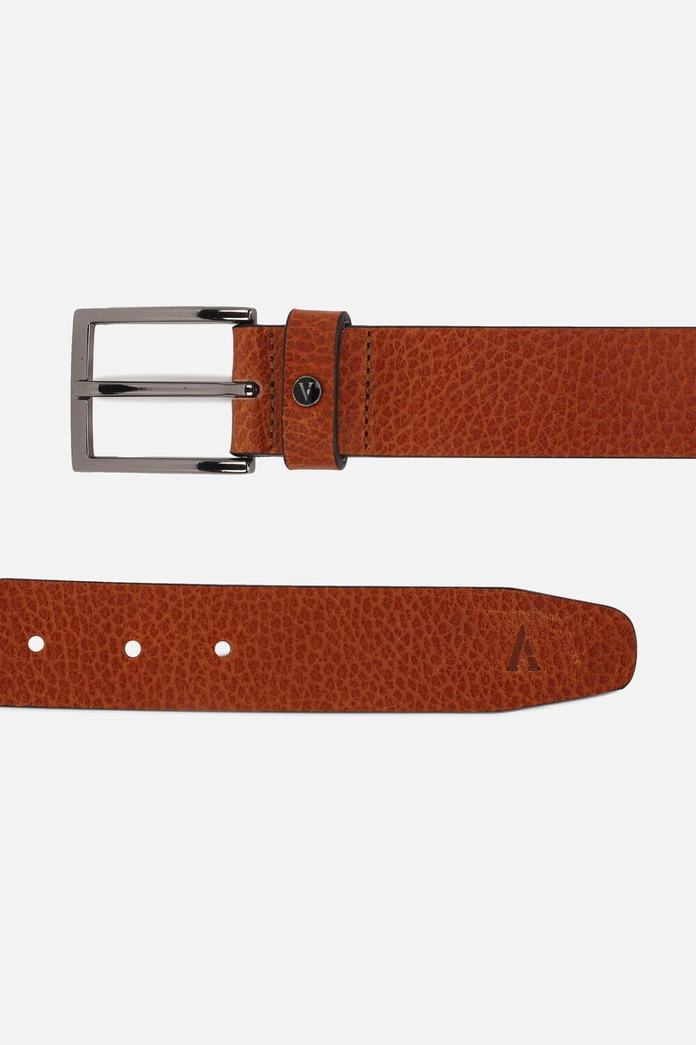 Image of VAN HEUSEN Men Casual Maroon Genuine Leather Belt