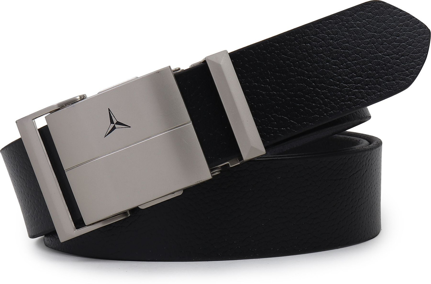 Image of WARCKS Men Formal Black Genuine Leather Belt