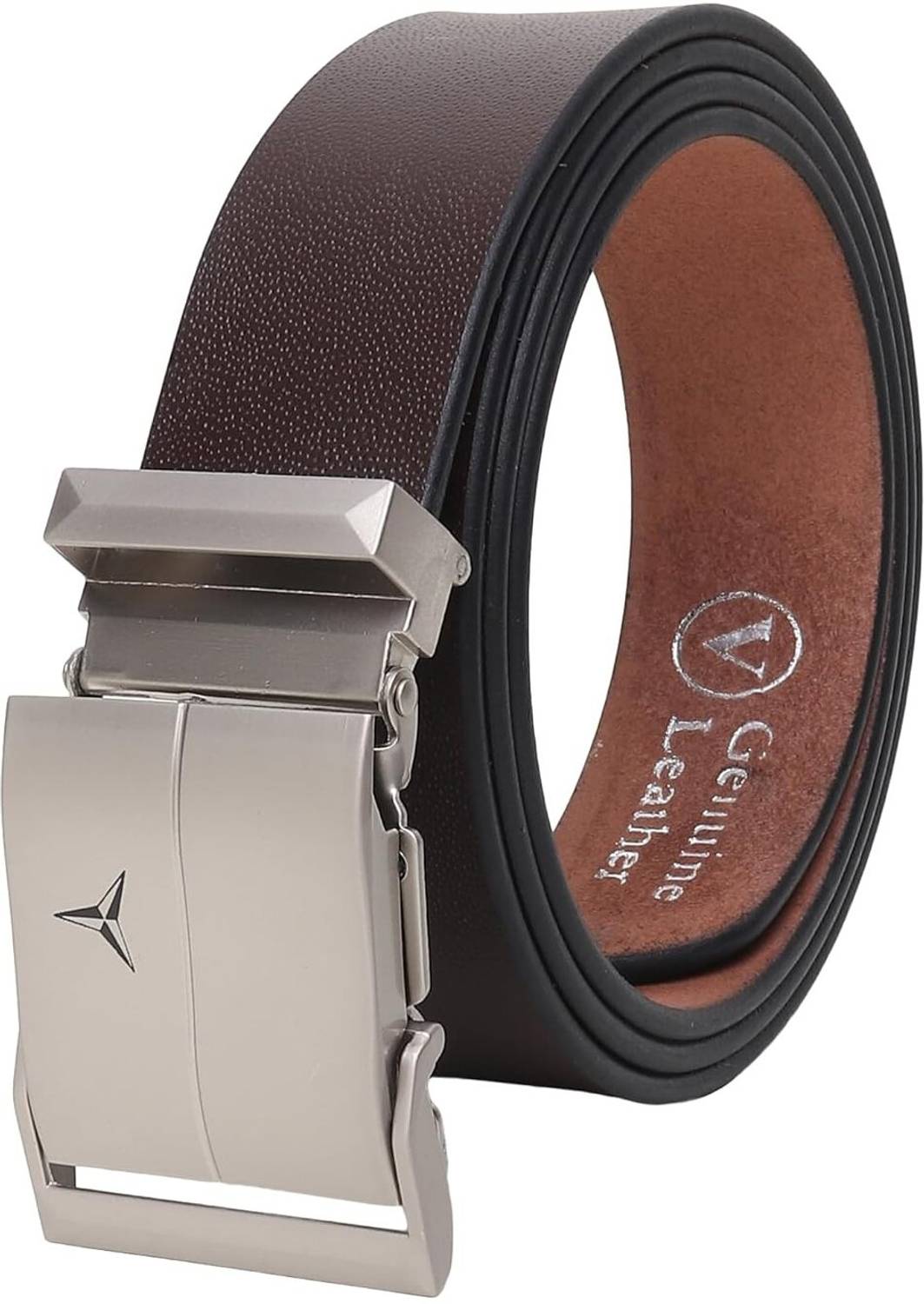 Zhanshi Men Brown Genuine Leather Belt Brown - Price in India