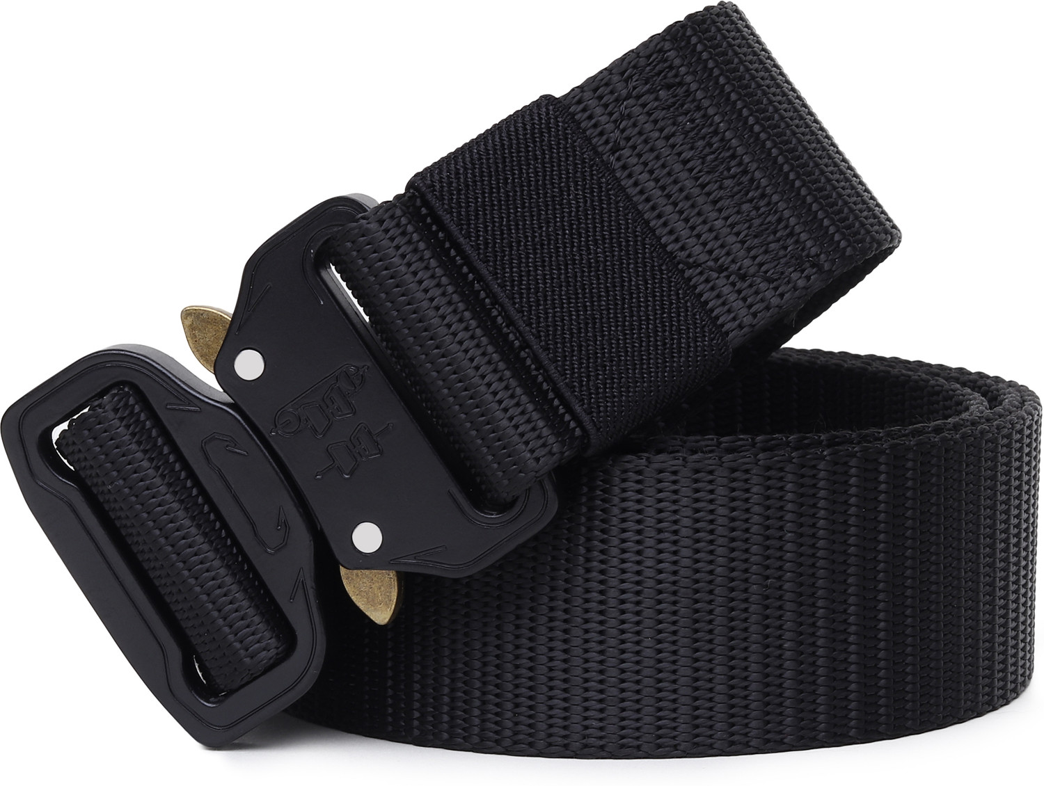 Image of LOOPA Men Casual Black Nylon Belt