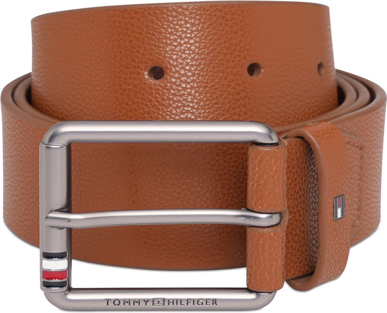 Image of TOMMY HILFIGER Men Casual Tan Genuine Leather Belt