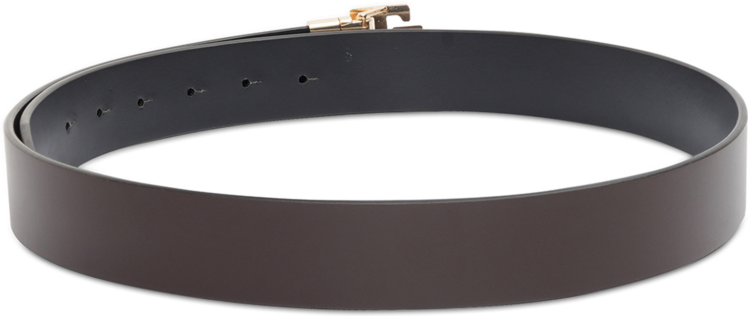 Image of TOMMY HILFIGER Men Formal Brown Genuine Leather Reversible Belt