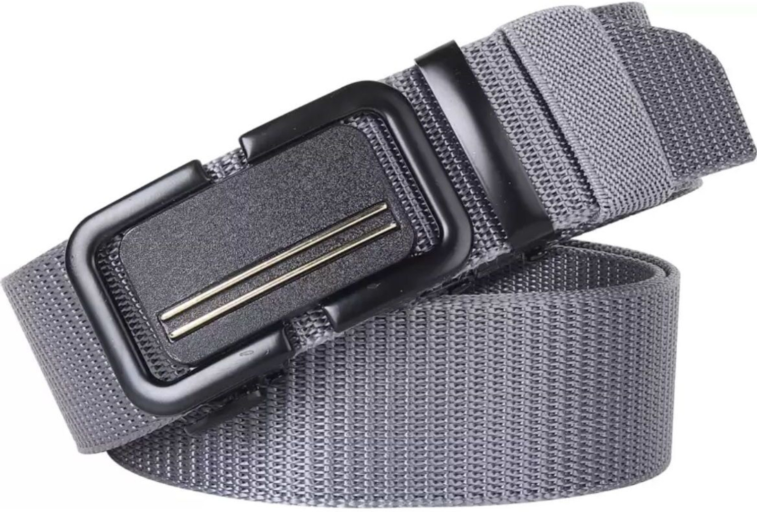 Image of BPRIDE Men Casual, Evening, Formal, Party Grey Nylon Belt
