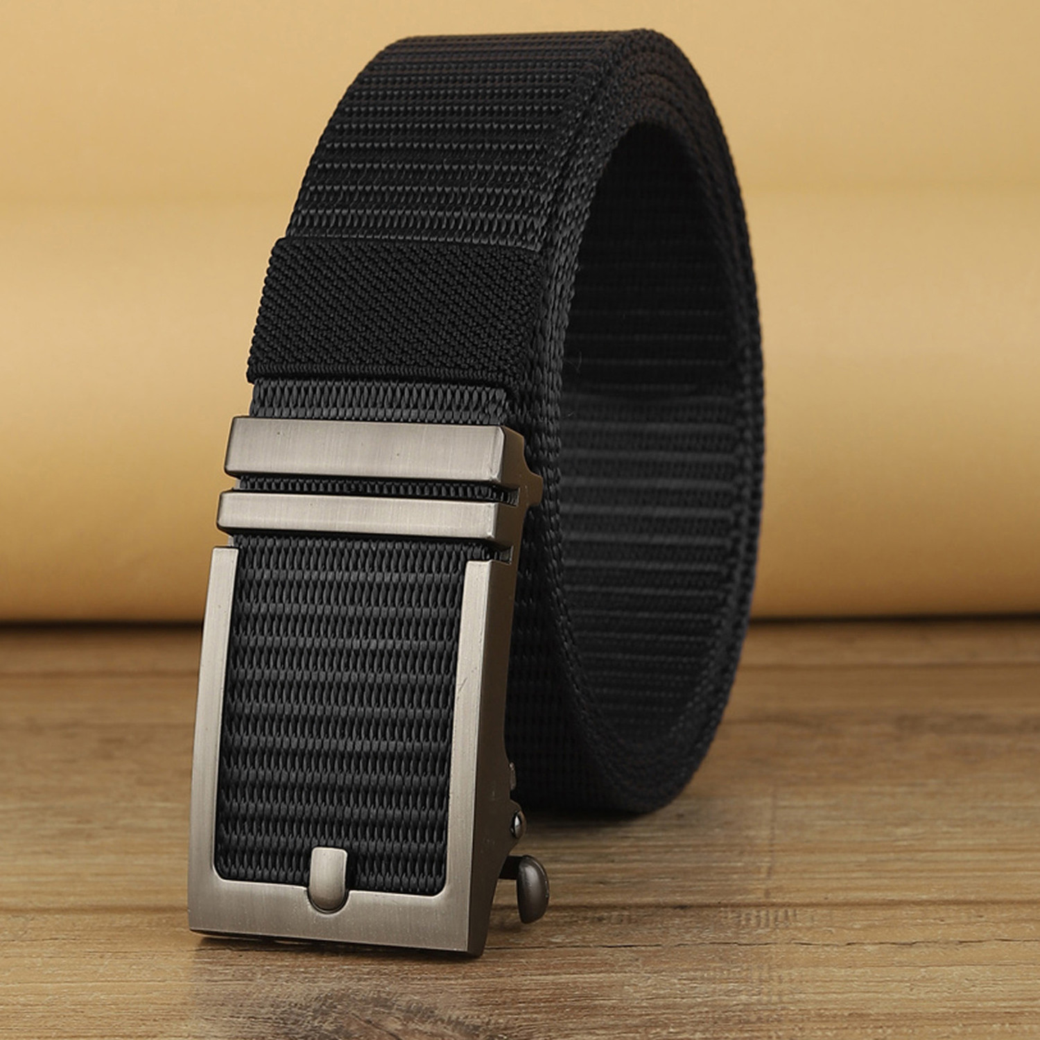 Image of Zoro United Men Casual, Formal, Evening, Party Black Nylon Belt