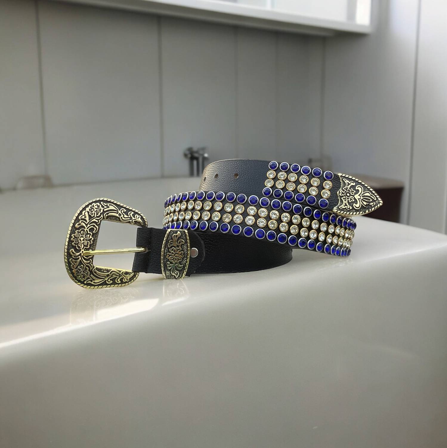 MALIKBELT Black Genuine Leather Belt - Image 2