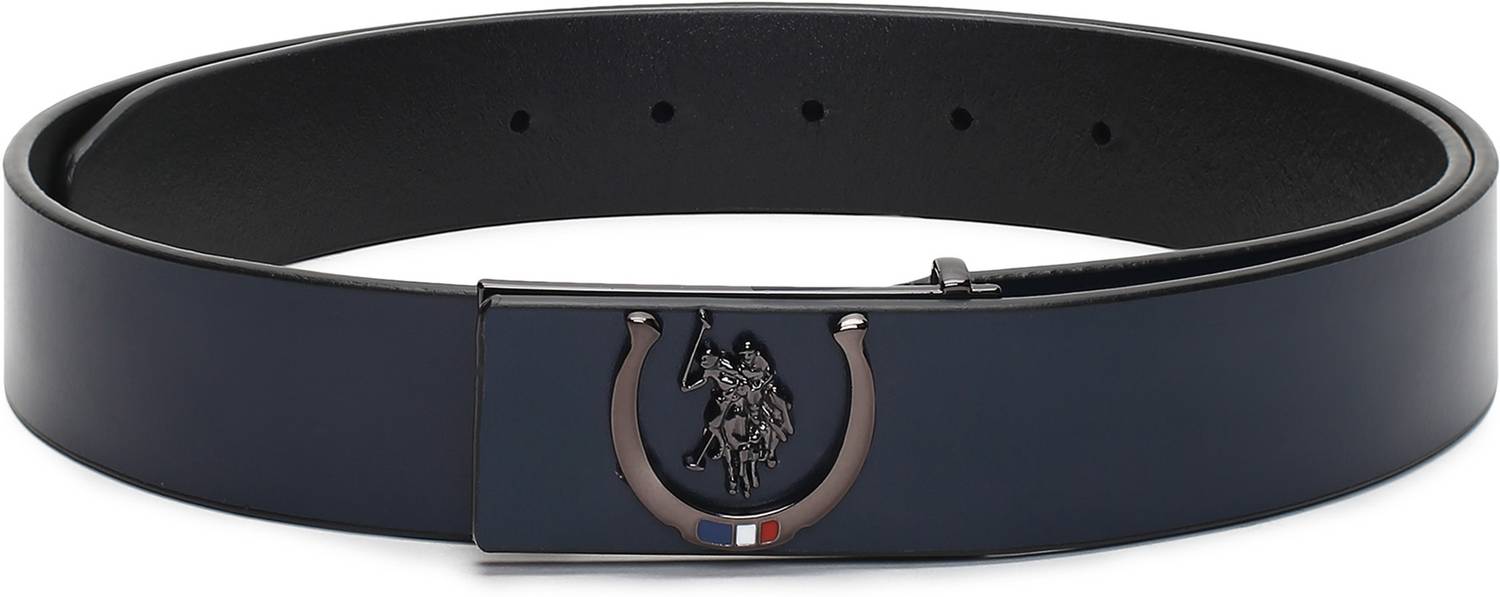 U.S. POLO ASSN. Men Blue Leather Belt - Image 2