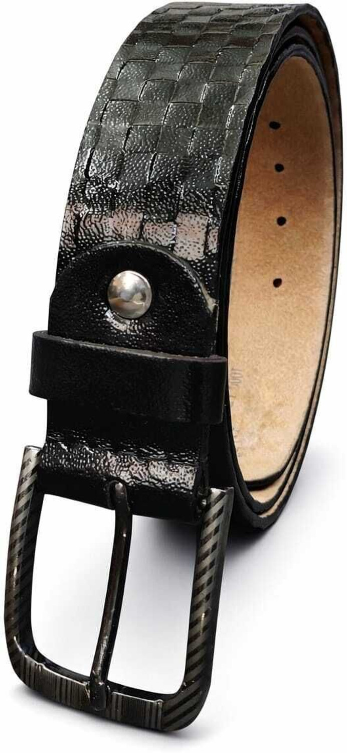Image of gazala Men Casual, Formal Black Genuine Leather Belt
