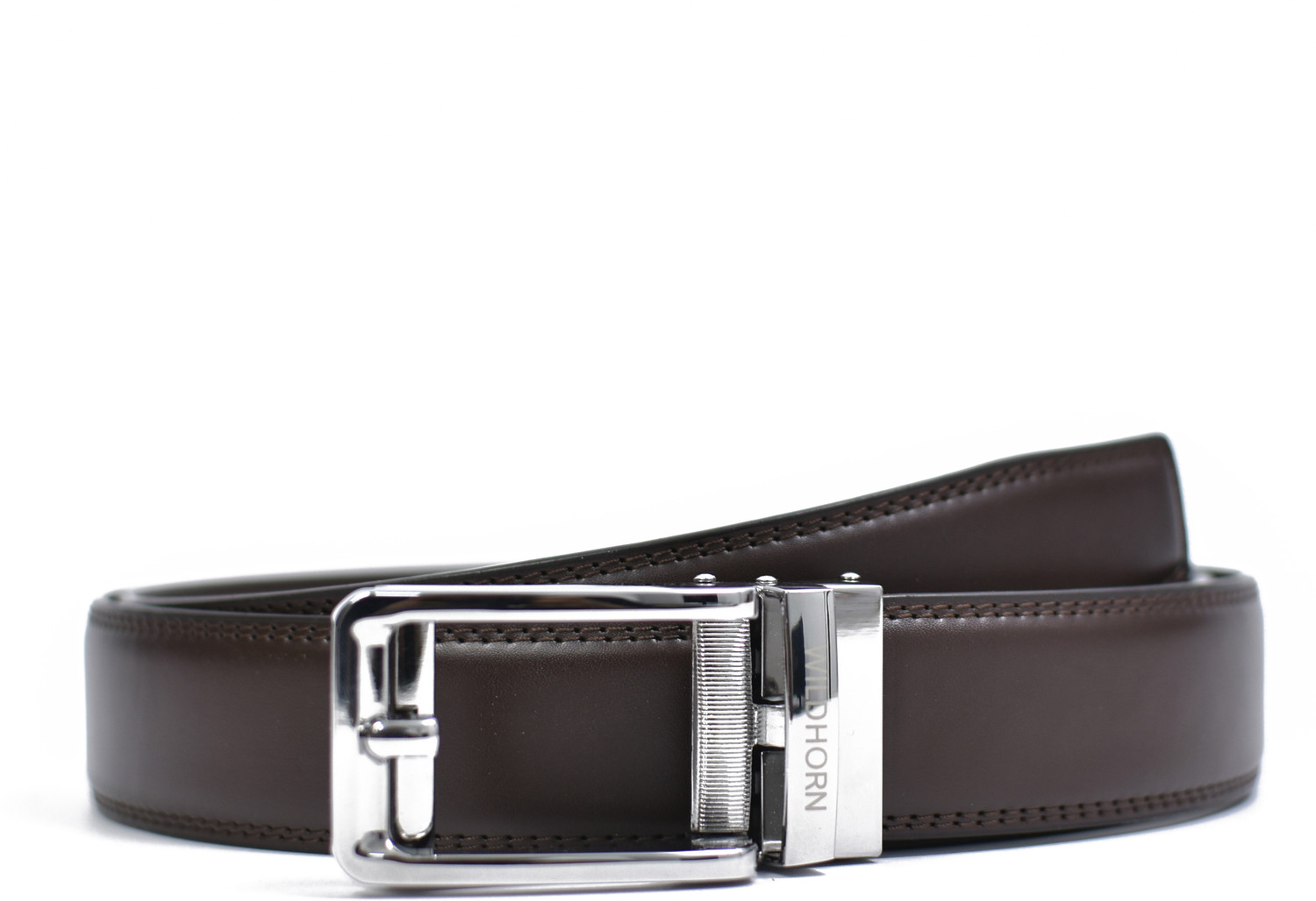Image of WILDHORN Men Casual, Formal, Party Brown Genuine Leather Belt