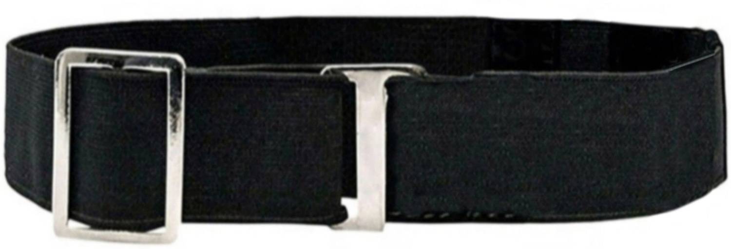 Anemone Men Formal, Party Black Nylon Belt