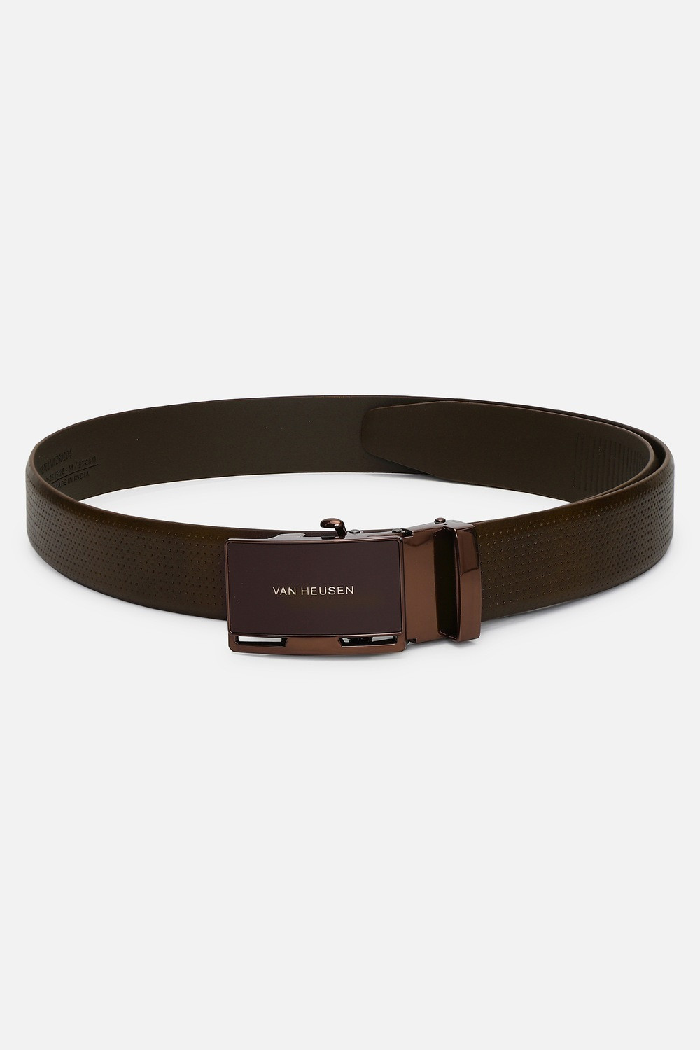 Image of VAN HEUSEN Men Brown Genuine Leather Belt