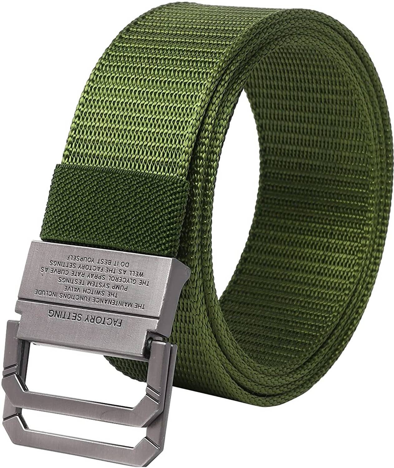 USL Men Casual, Party, Evening Green Nylon Belt