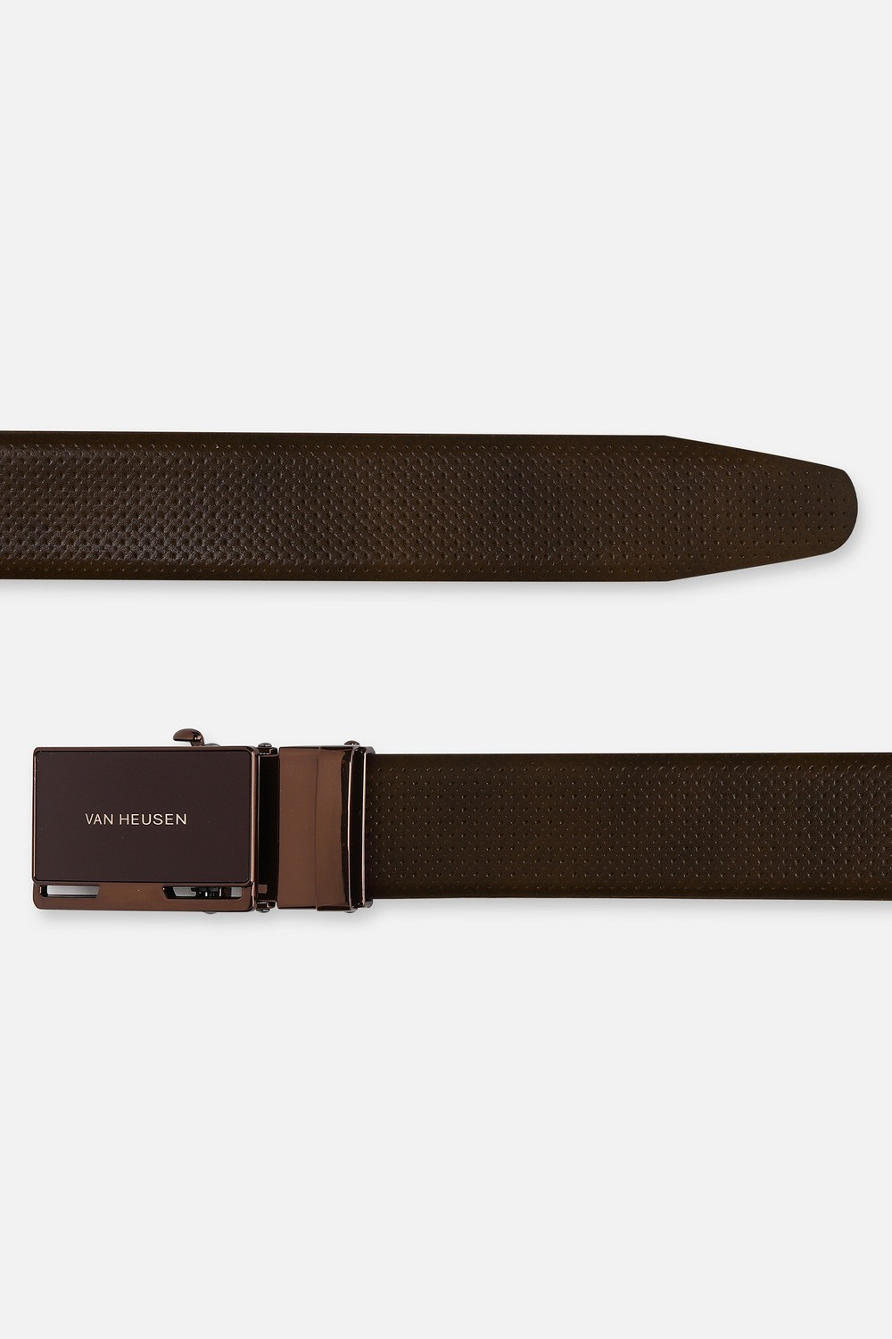 Image of VAN HEUSEN Men Brown Genuine Leather Belt