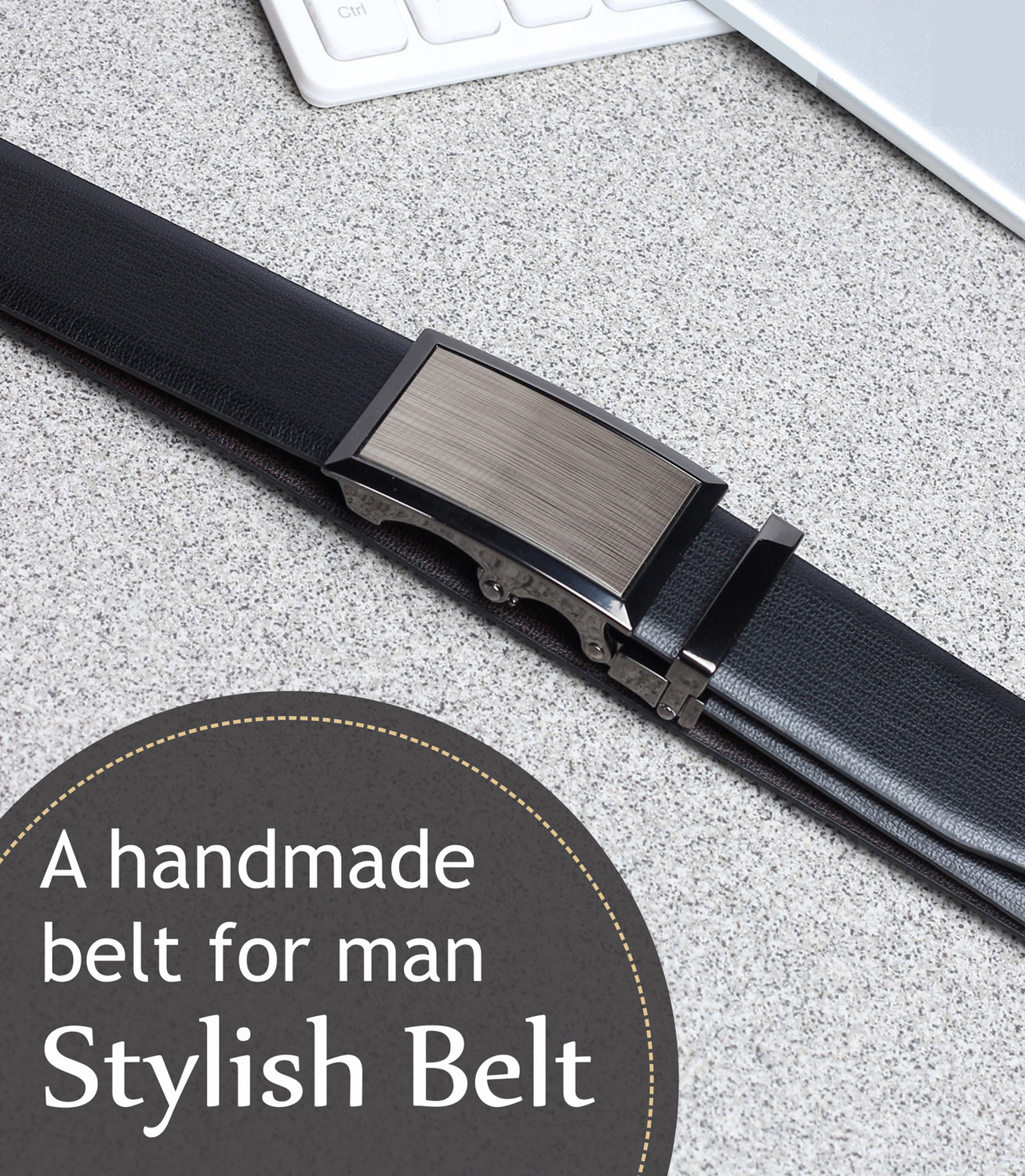 Image of LAWMAN PG3 Men Formal, Casual, Party Black, Brown Artificial Leather Reversible Belt