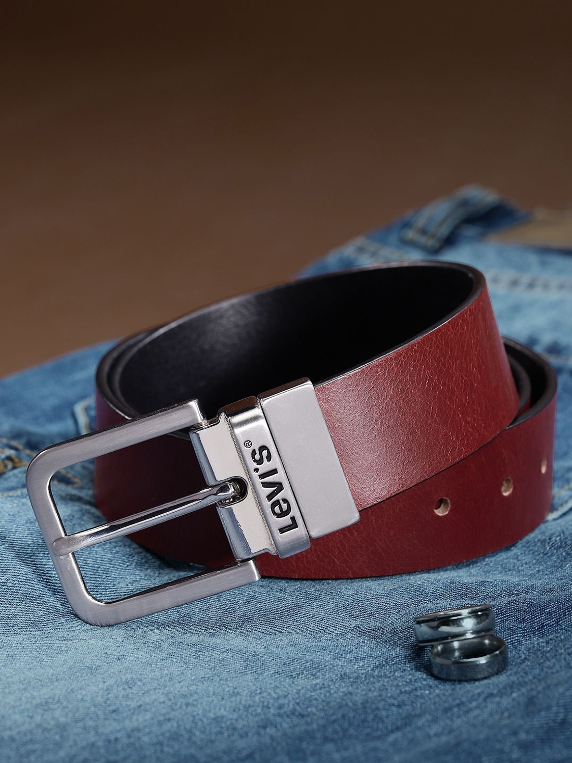 Image of LEVI'S Men Casual Multicolor Genuine Leather Belt