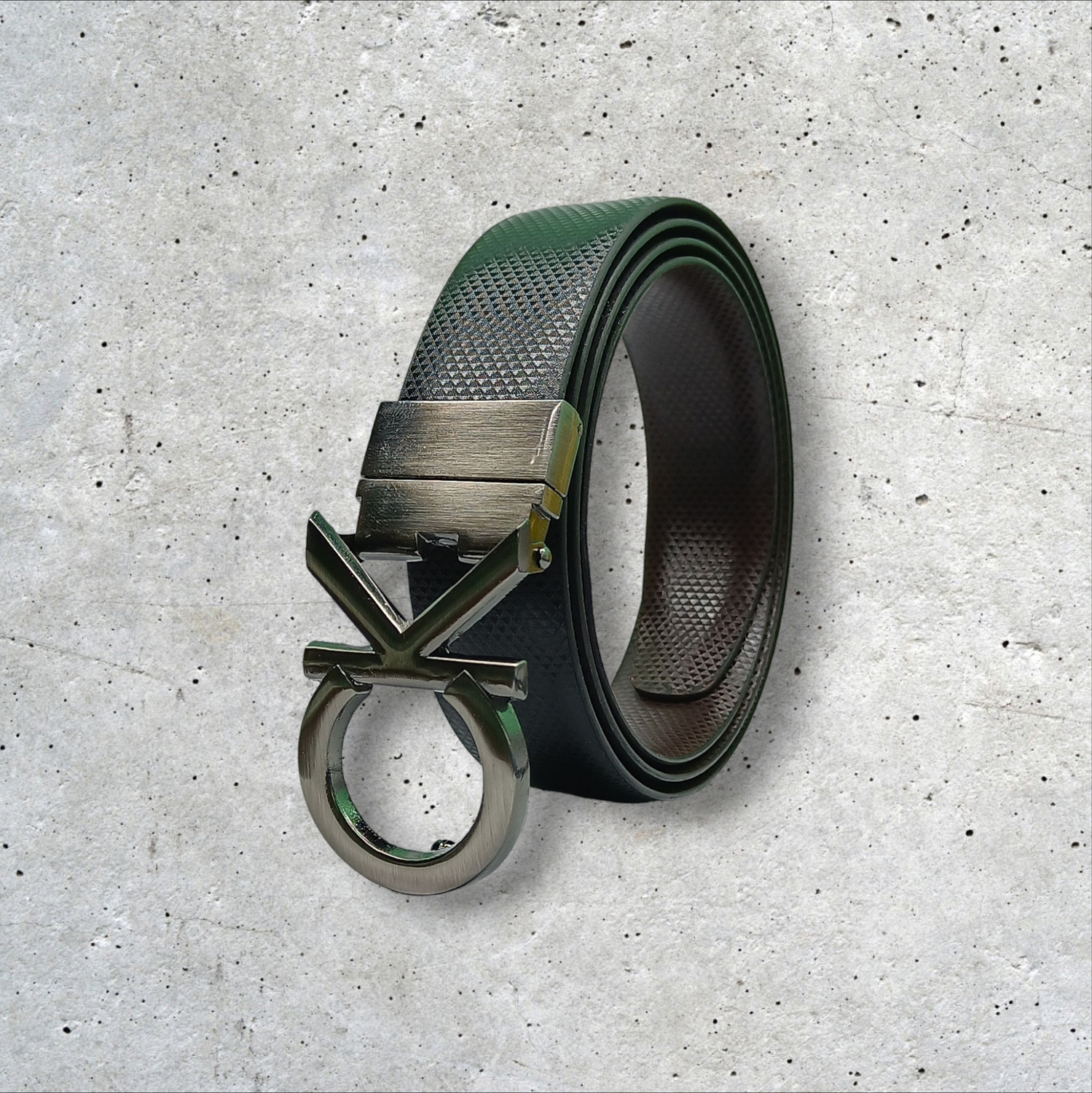 Image of FAZON Men Casual, Evening, Formal, Party Black, Brown Texas Leatherite Reversible Belt