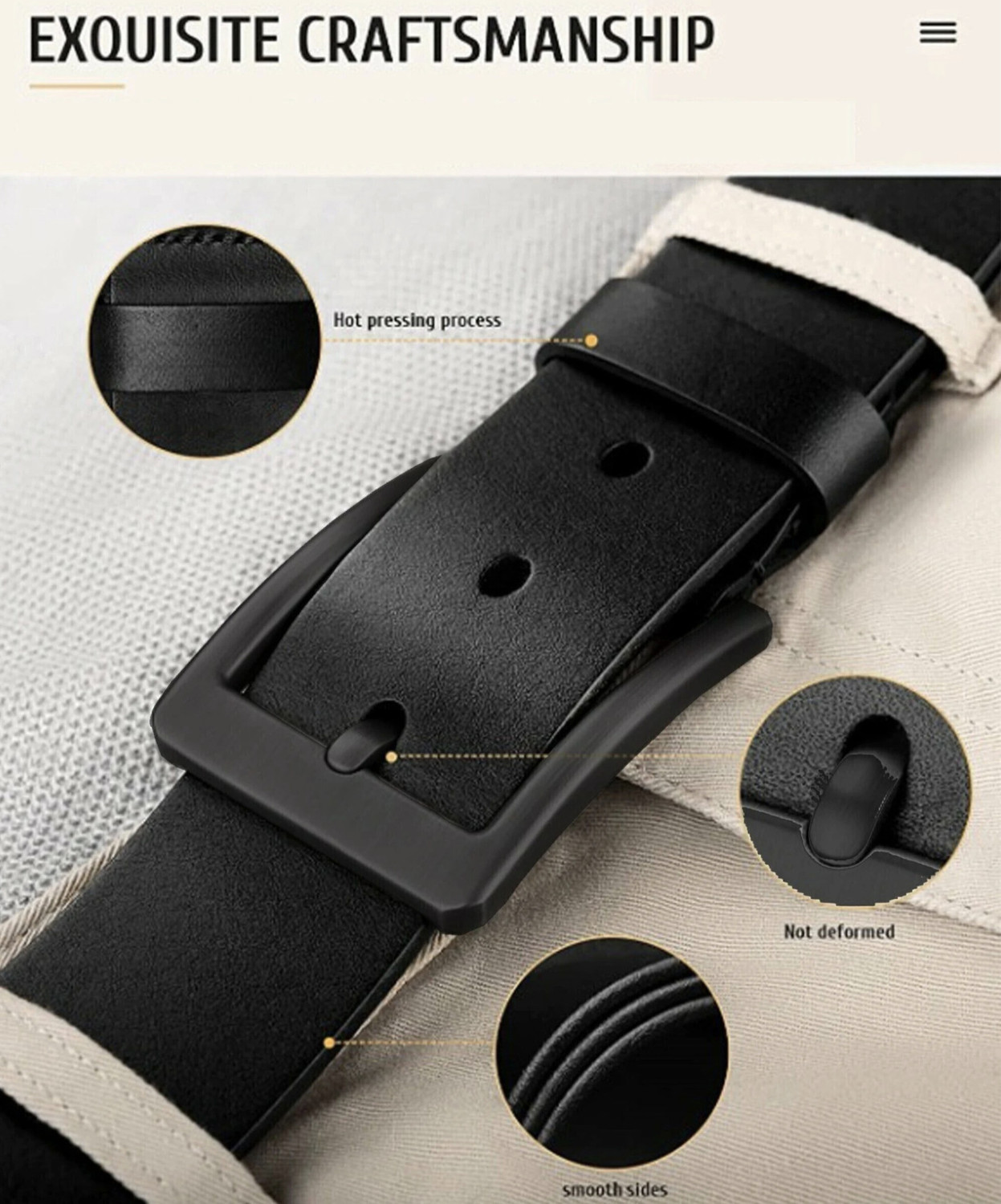 Image of Roadster Men Casual, Evening, Formal, Party Brown Genuine Leather Belt