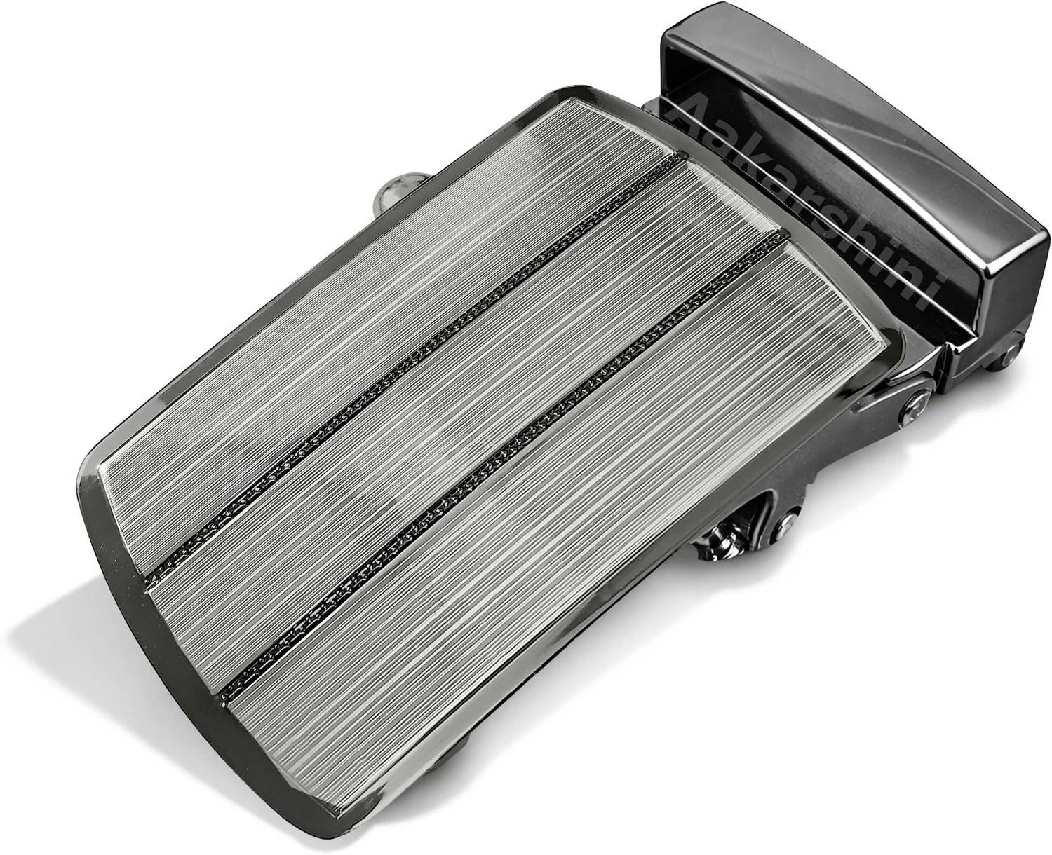 Aakarshini Men Formal Grey Metal Belt