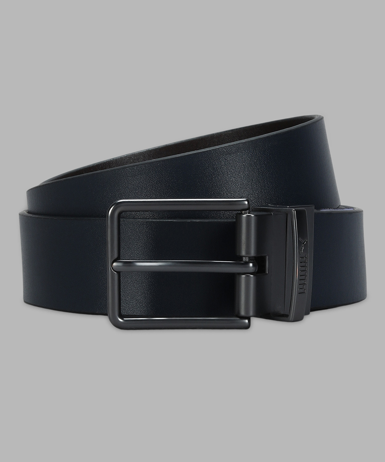 Image of PUMA Men & Women Black Artificial Leather Belt