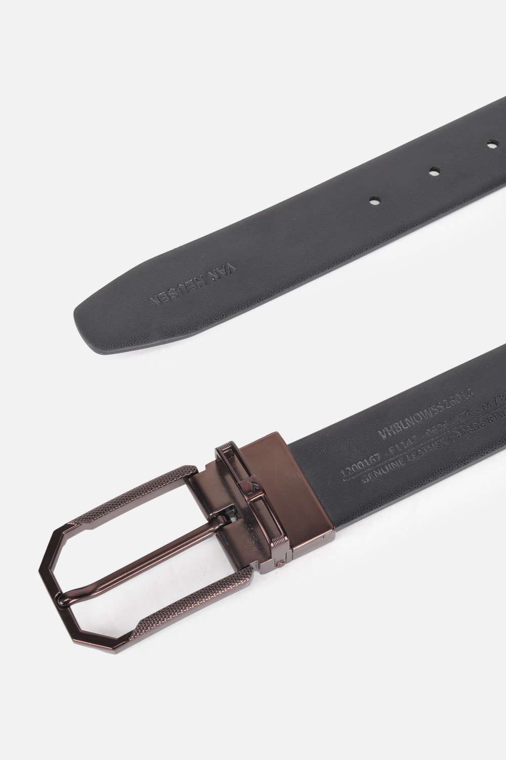 Image of VAN HEUSEN Men Multicolor Genuine Leather Belt