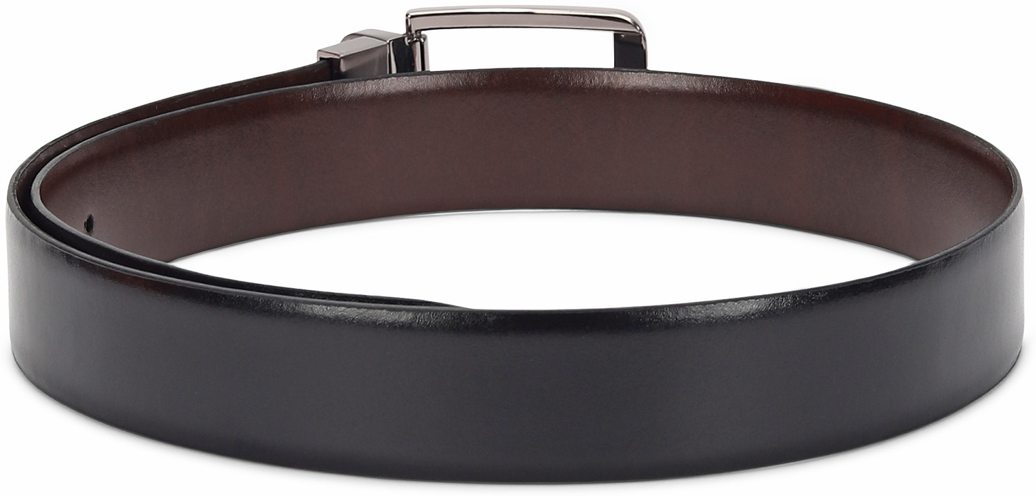 Image of LOUIS PHILIPPE Men Formal Black, Brown Genuine Leather Reversible Belt