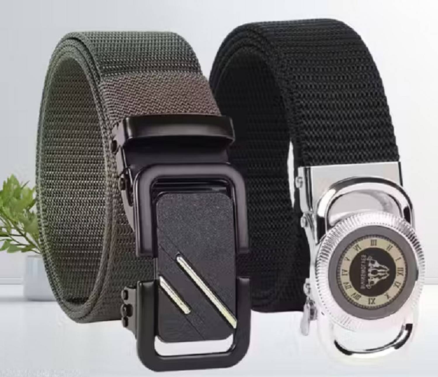AVIKON HIDE Men Casual, Formal, Evening Multicolor Nylon Belt