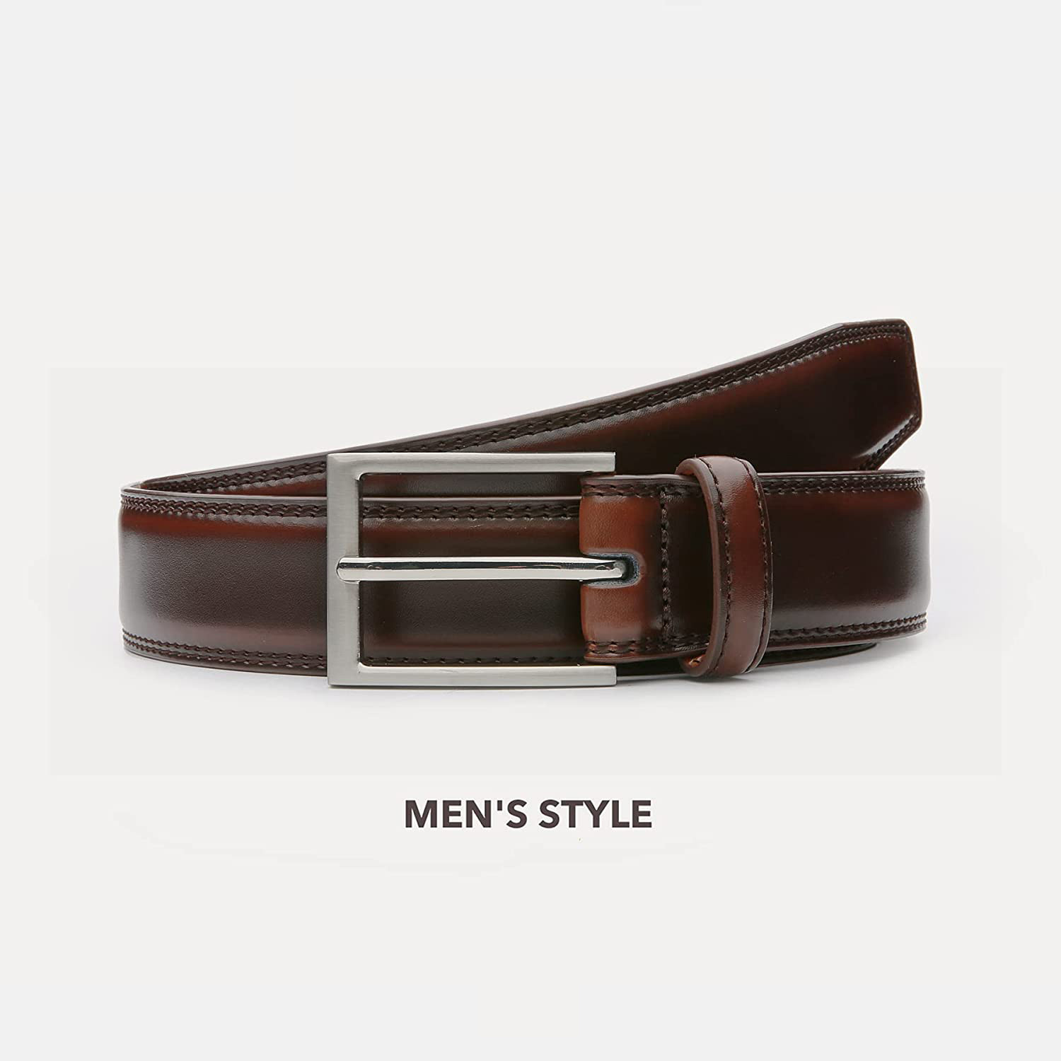 Image of Roadster Men Brown Artificial Leather, Texas Leatherite Belt