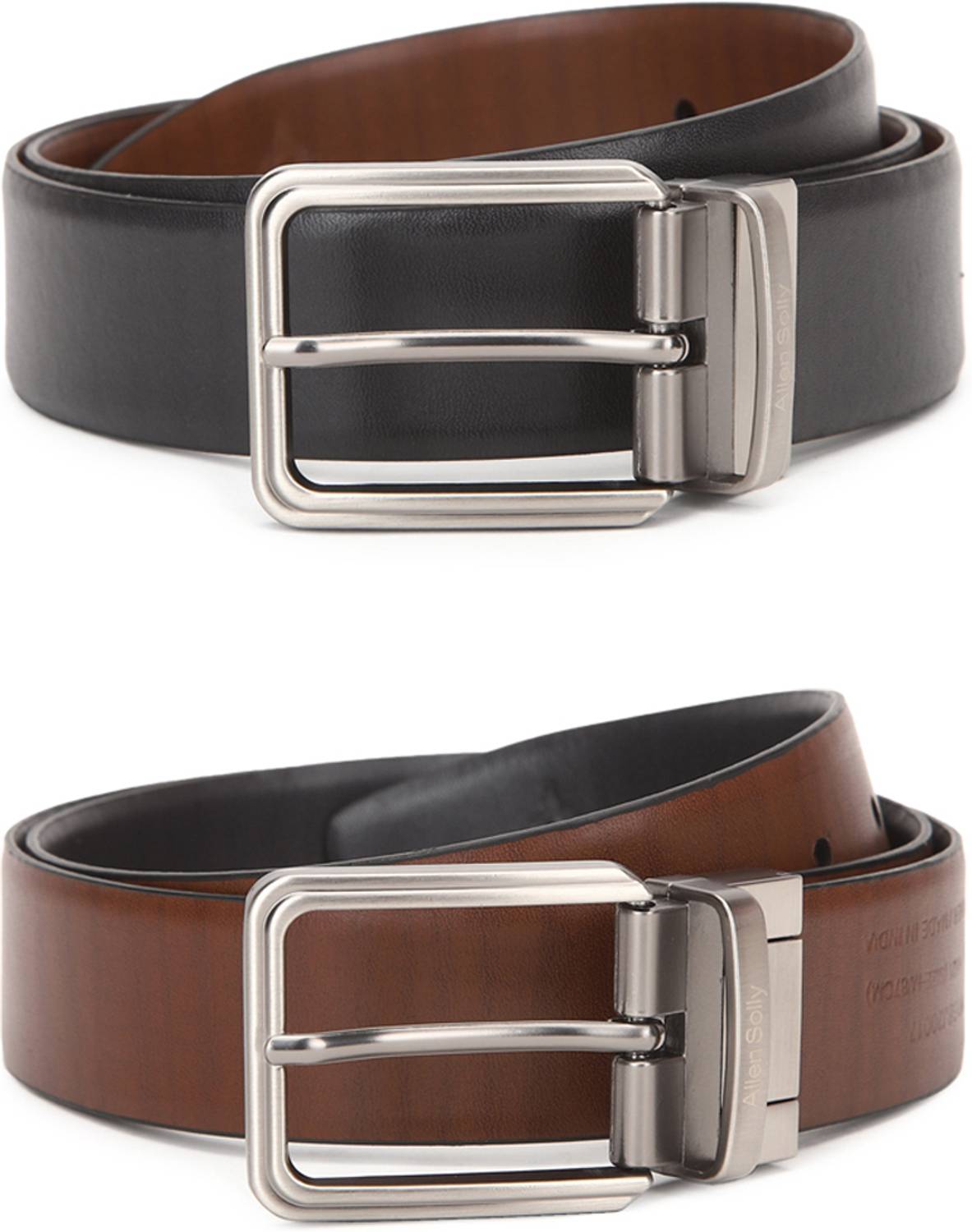 Allen Solly Men Multicolor Genuine Leather Reversible Belt