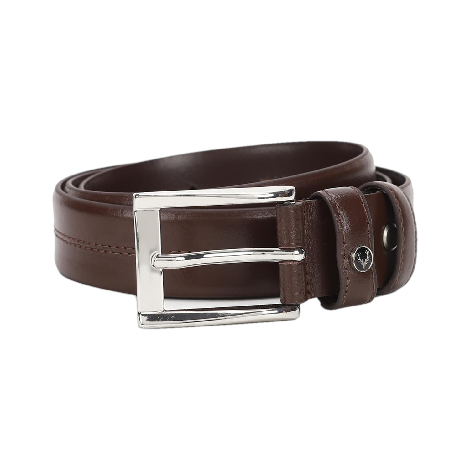 Image of Allen Solly Men Casual, Formal, Evening Brown Genuine Leather Belt