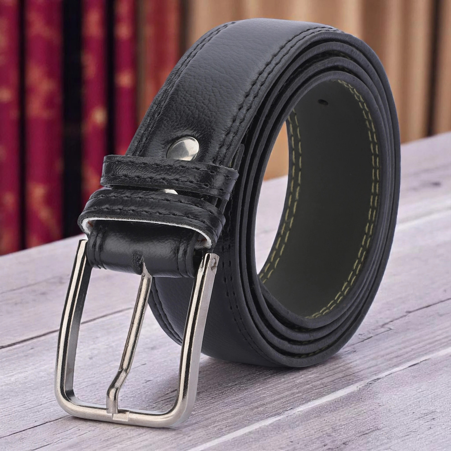 Image of KILLER Men Casual, Formal Black Artificial Leather Belt