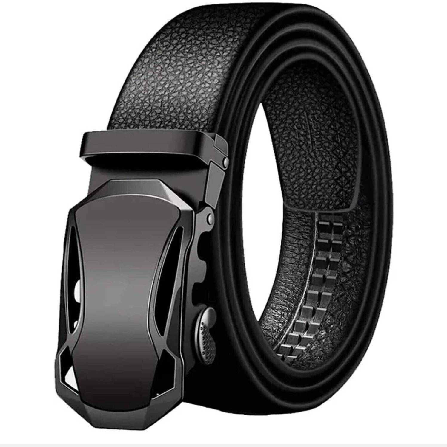 buffcage Men Casual, Evening, Formal, Party Black Artificial Leather Belt