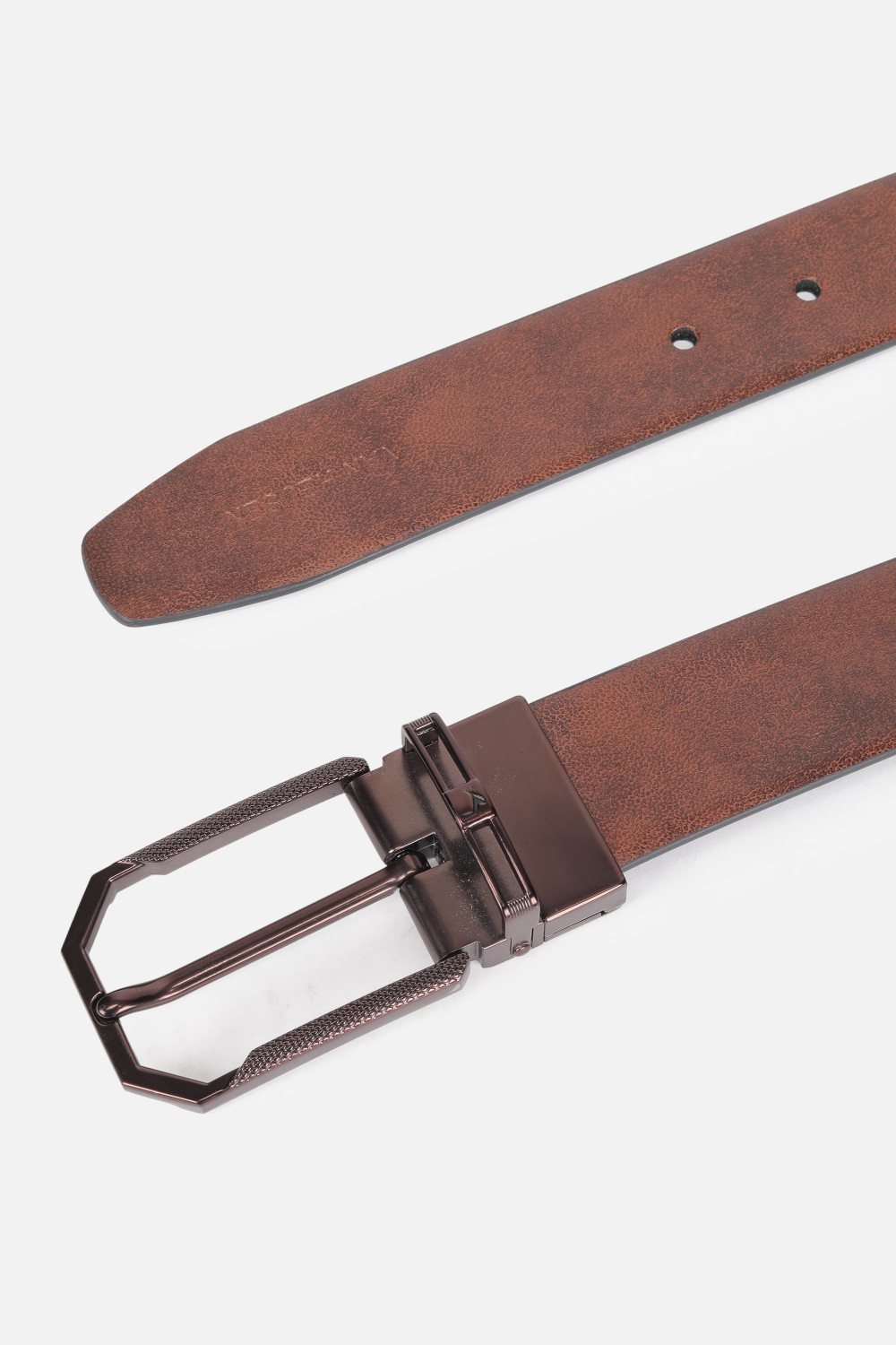 Image of VAN HEUSEN Men Multicolor Genuine Leather Belt