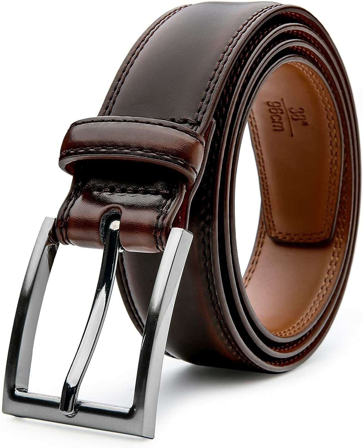 Image of Roadster Men Brown Artificial Leather, Texas Leatherite Belt