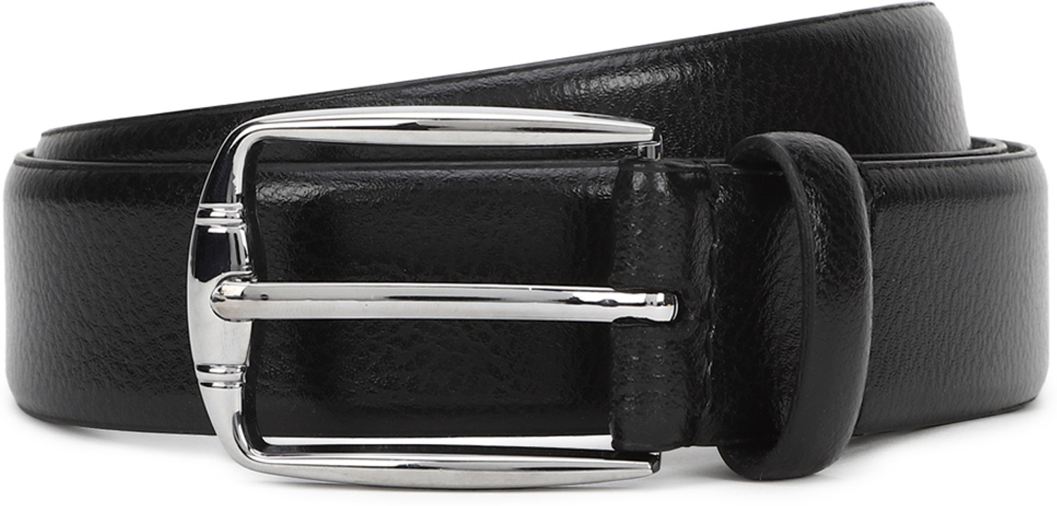 Image of Allen Solly Men Black Genuine Leather Belt