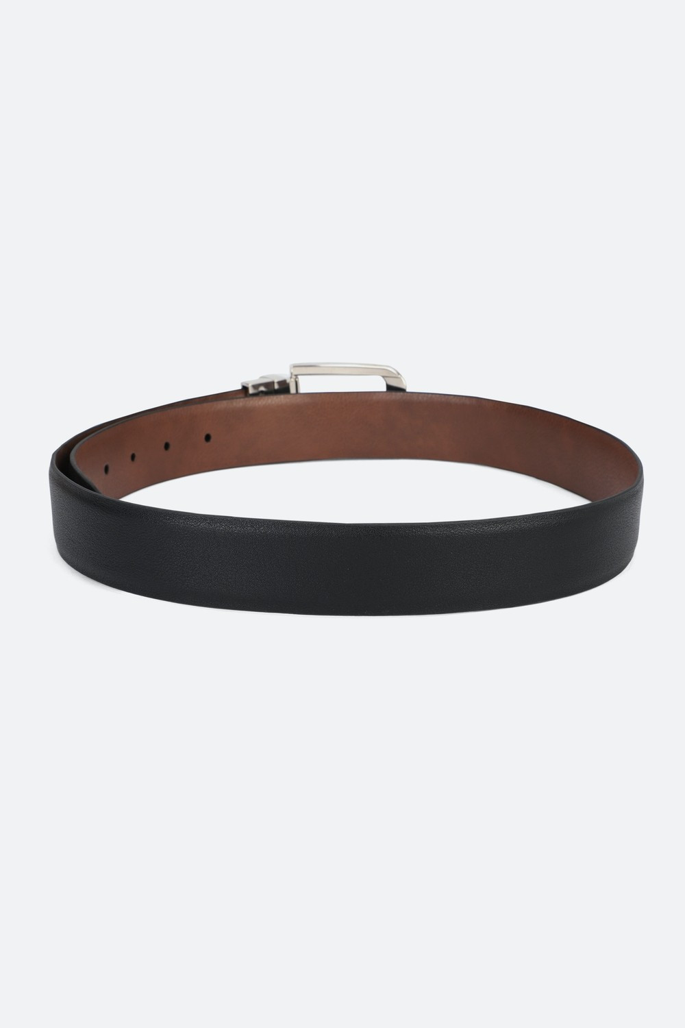 Image of PETER ENGLAND Men Formal Black Genuine Leather Belt