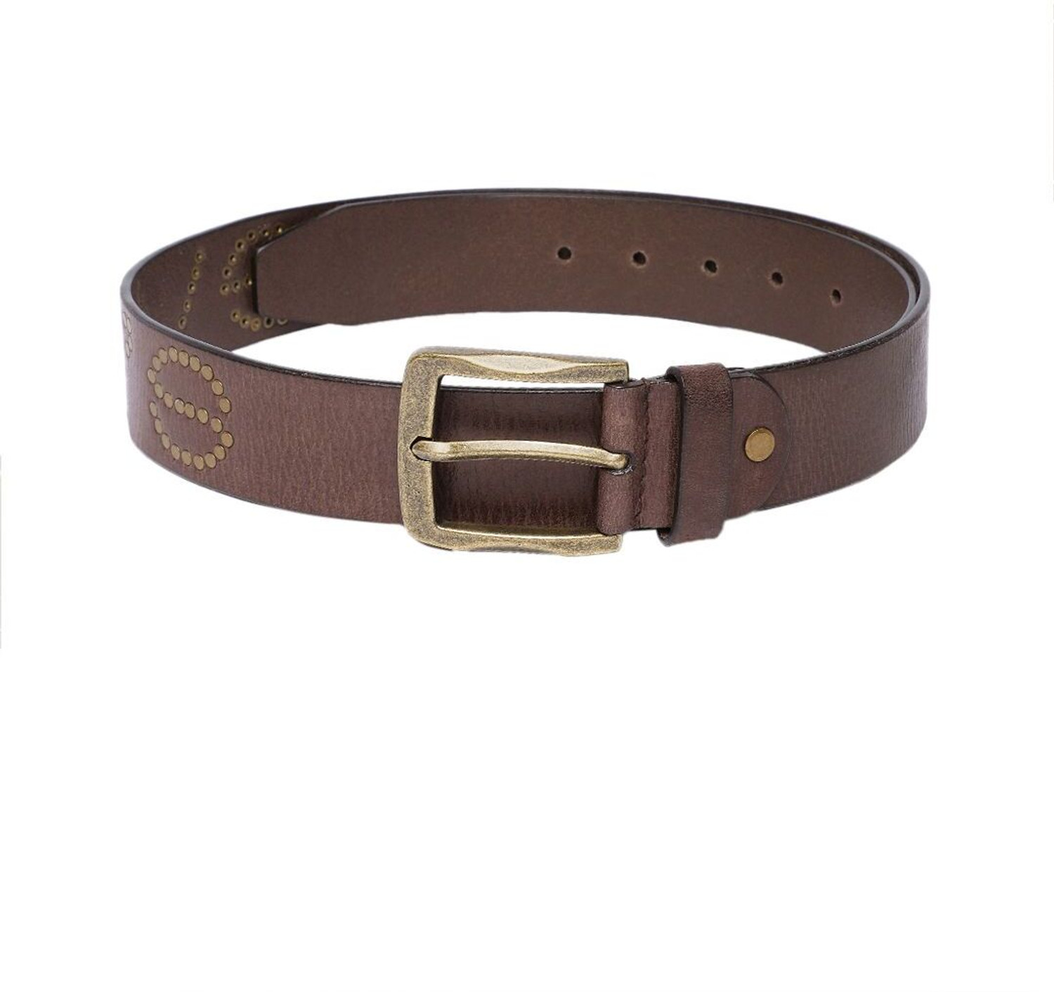 Image of LEVI'S Men Casual Brown Genuine Leather Belt