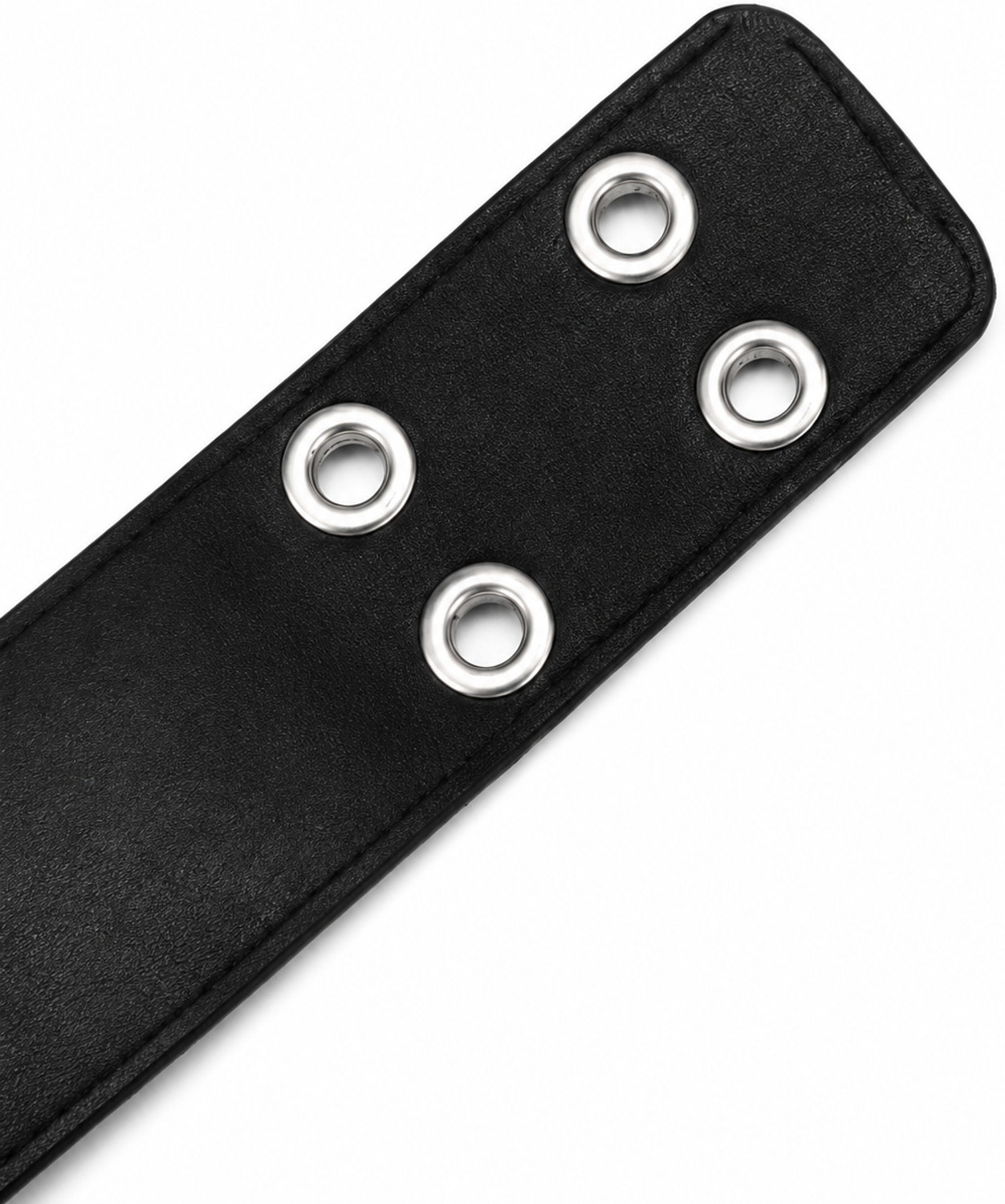 Image of mbsm Men Black Genuine Leather Belt