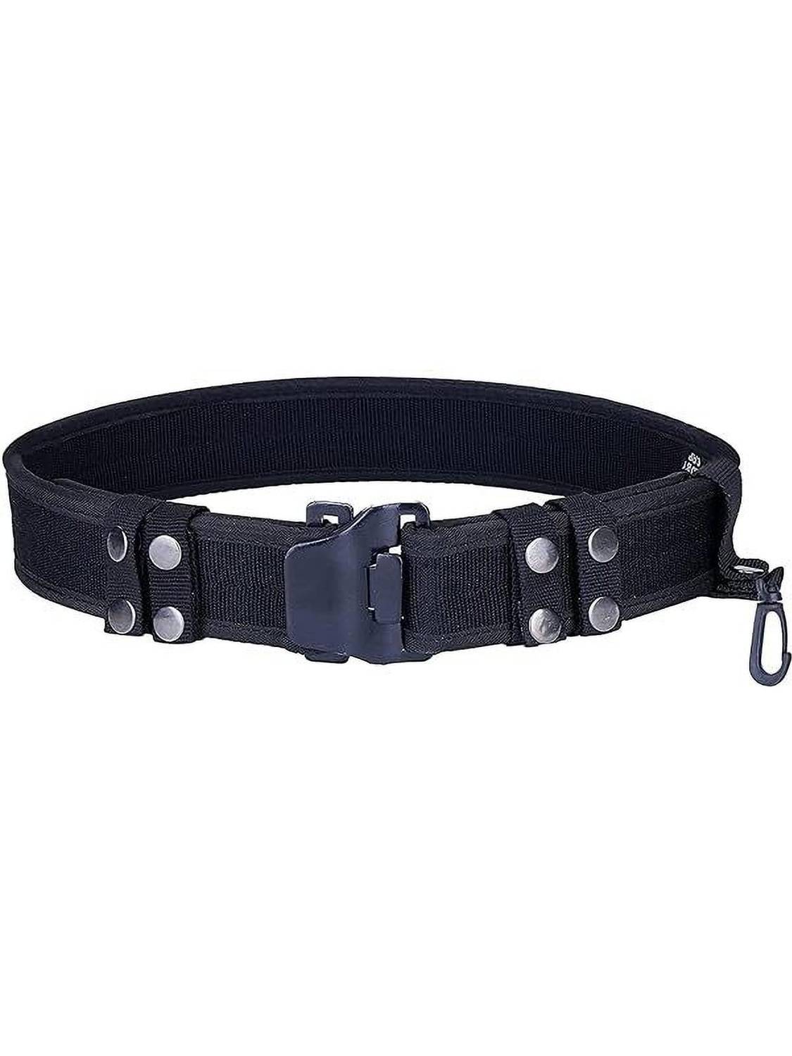 AMF Collections Men & Women Black Nylon Belt