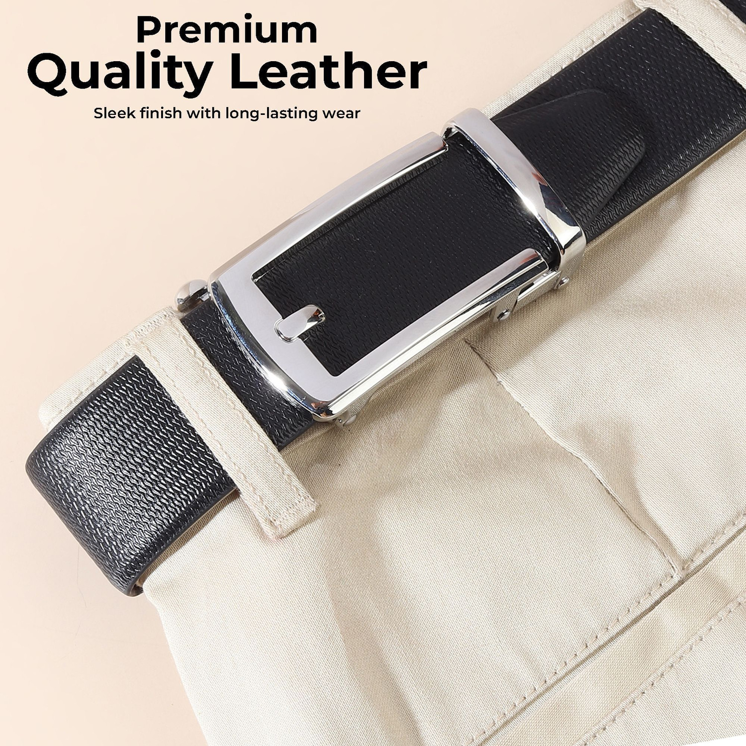Image of WROGN Men Formal, Casual, Party, Evening Brown, Black Genuine Leather Reversible Belt