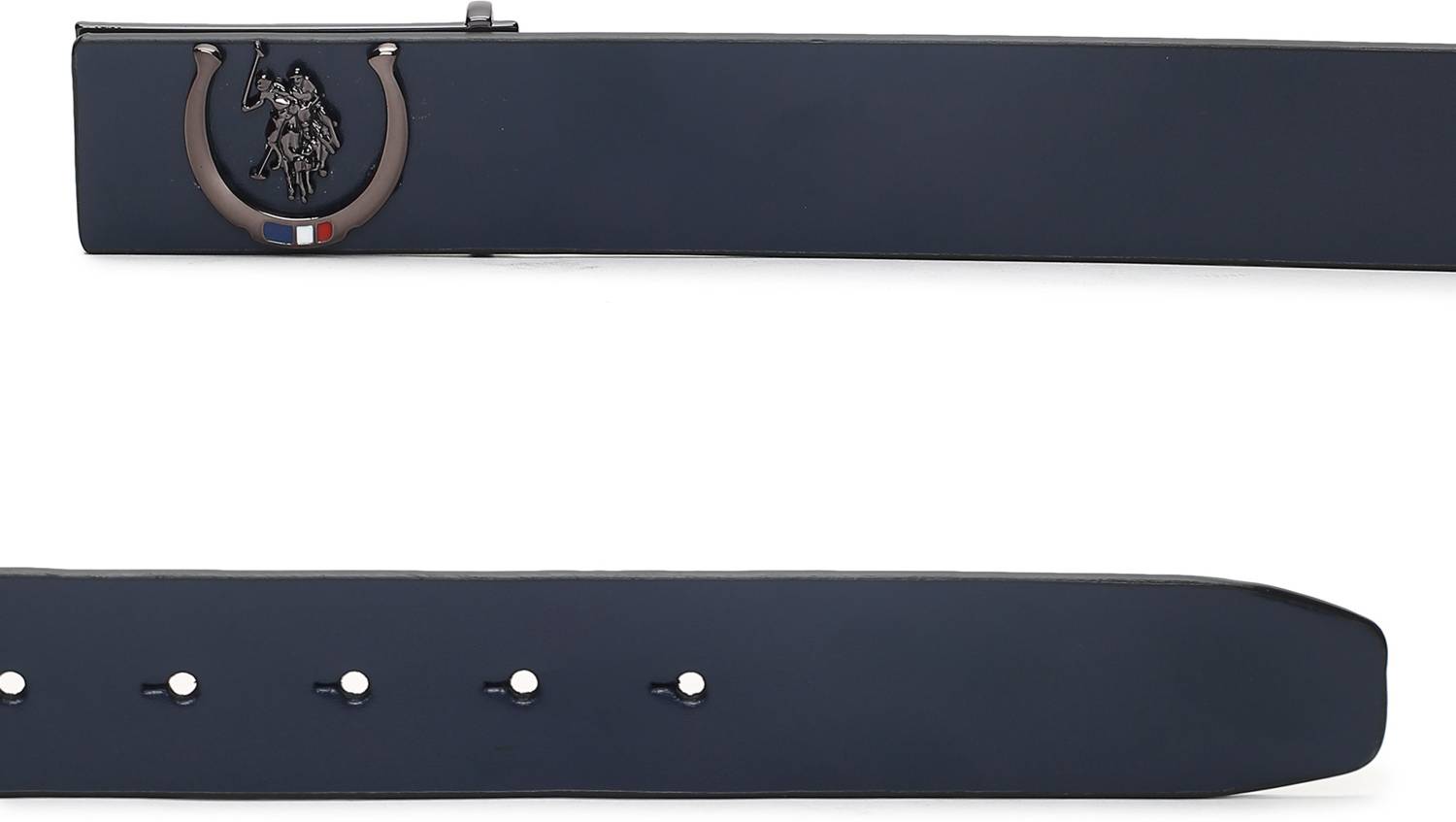 U.S. POLO ASSN. Men Blue Leather Belt - Image 4