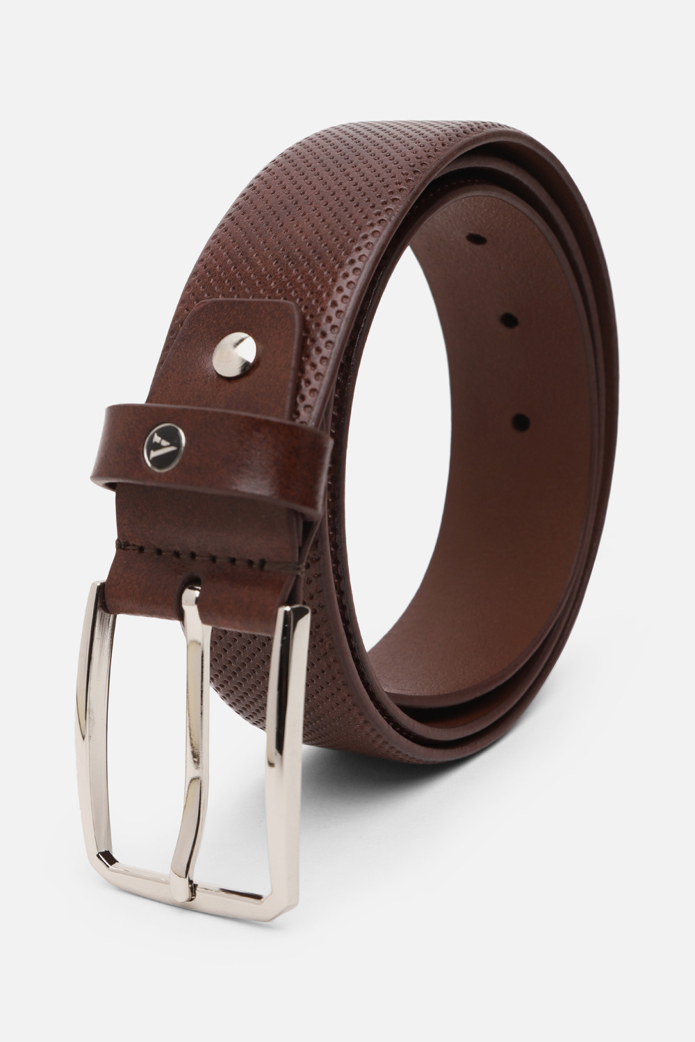 Image of VAN HEUSEN Men Brown Genuine Leather Belt