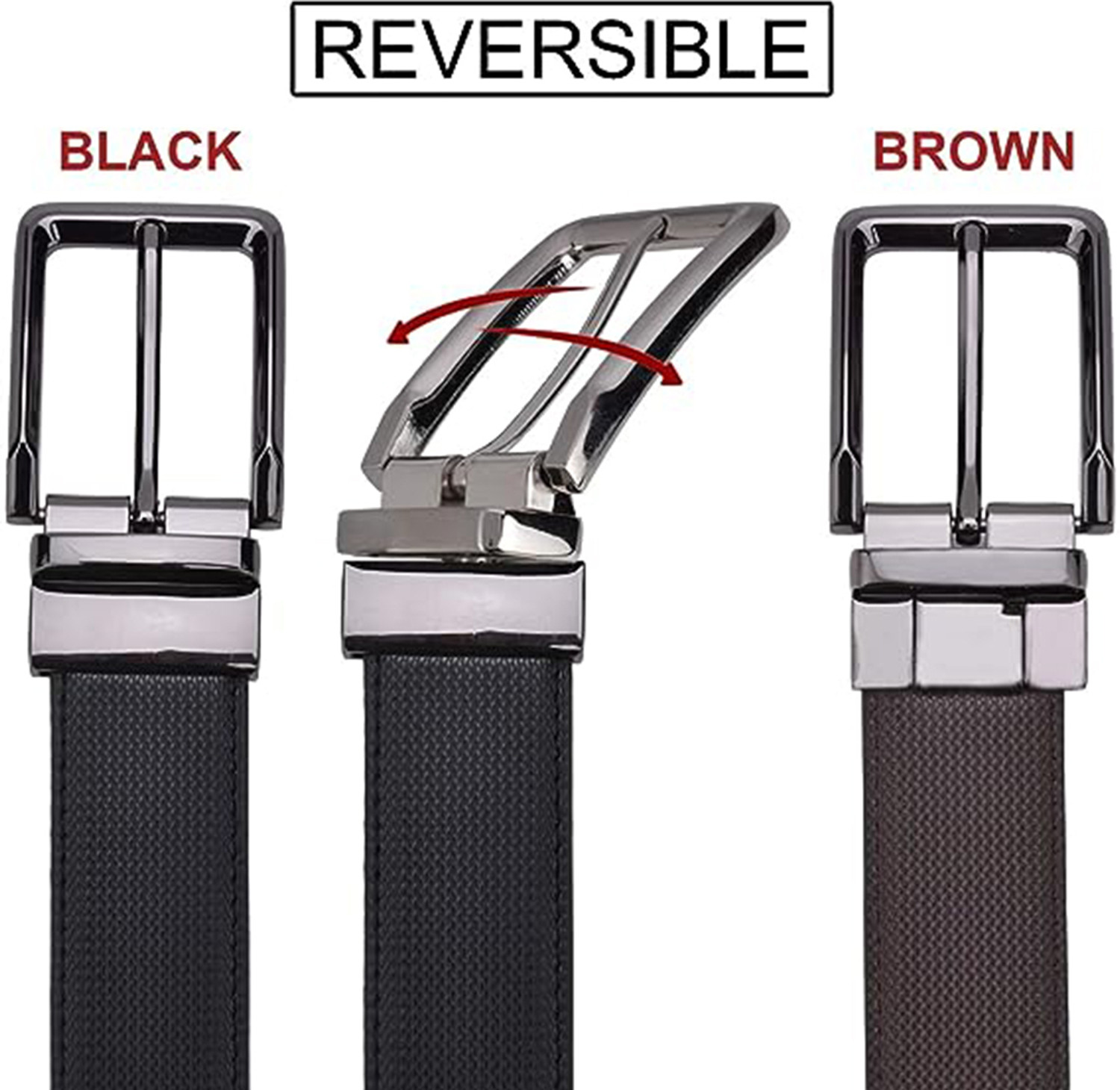 Image of Roadster Men Casual, Evening, Formal, Party Black Artificial Leather Belt
