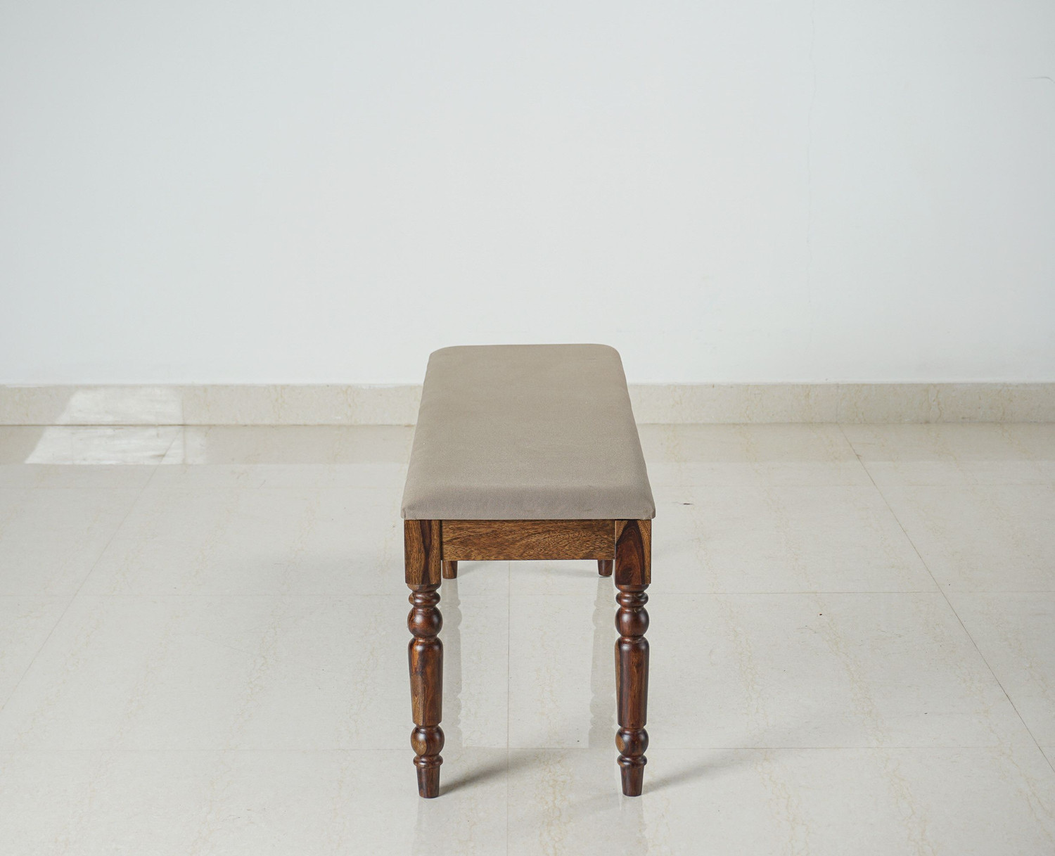 Image of Woodefly Sheesham Wood 3 Seater Bench for Dining Room /Indoor /Balcony Solid Wood 3 Seater