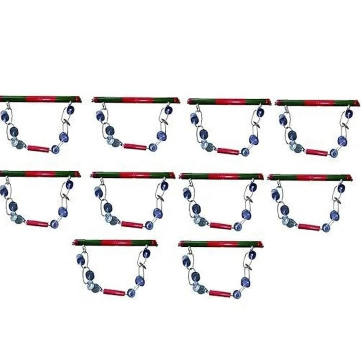 AMN SPORTS Wooden Lezim Dance instrument for dance and celebrations PACK OF 10 Bhapang Instrument
