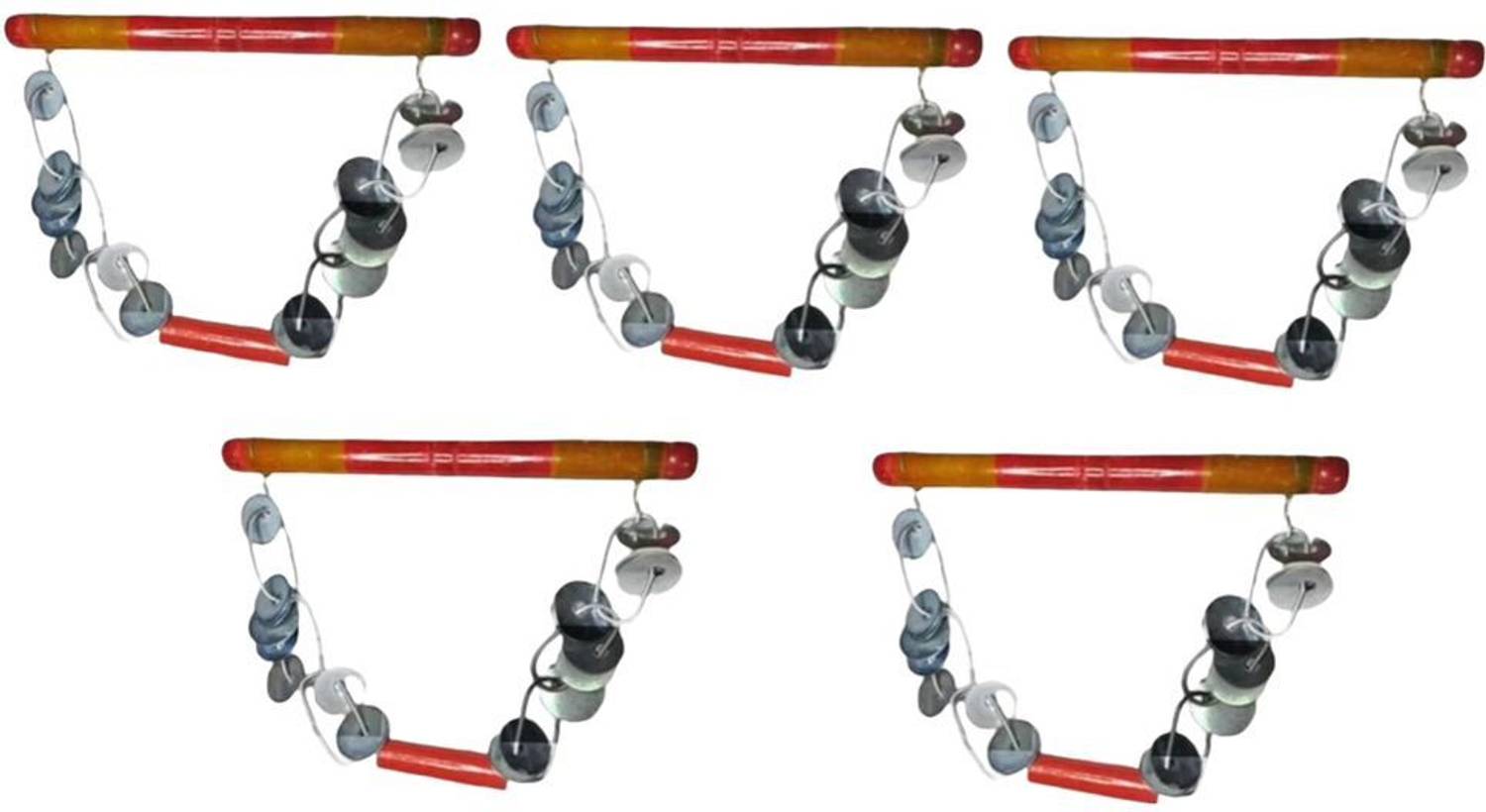 AMN SPORTS Lezim Dance instrument for dance and celebrations PACK OF 5 Bhapang Instrument