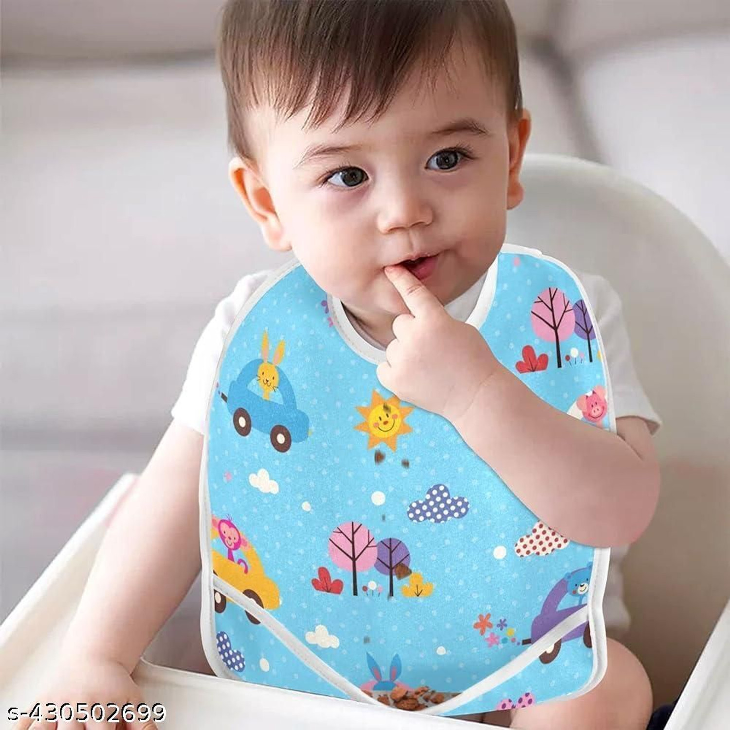 Image of Astra Zone waterproof,supersoft cotton daily use and stylish bibs for baby pack of 6
