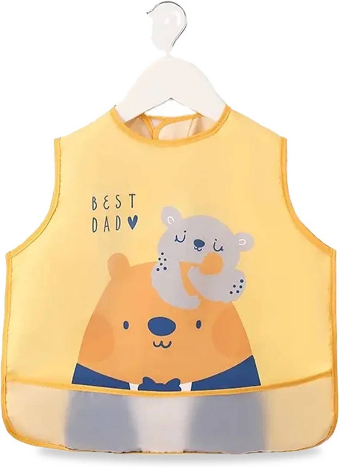 Chinmay Kids Baby Apron Long Sleeve Washable Snap For boy or girls Eating 6 - 36 Months