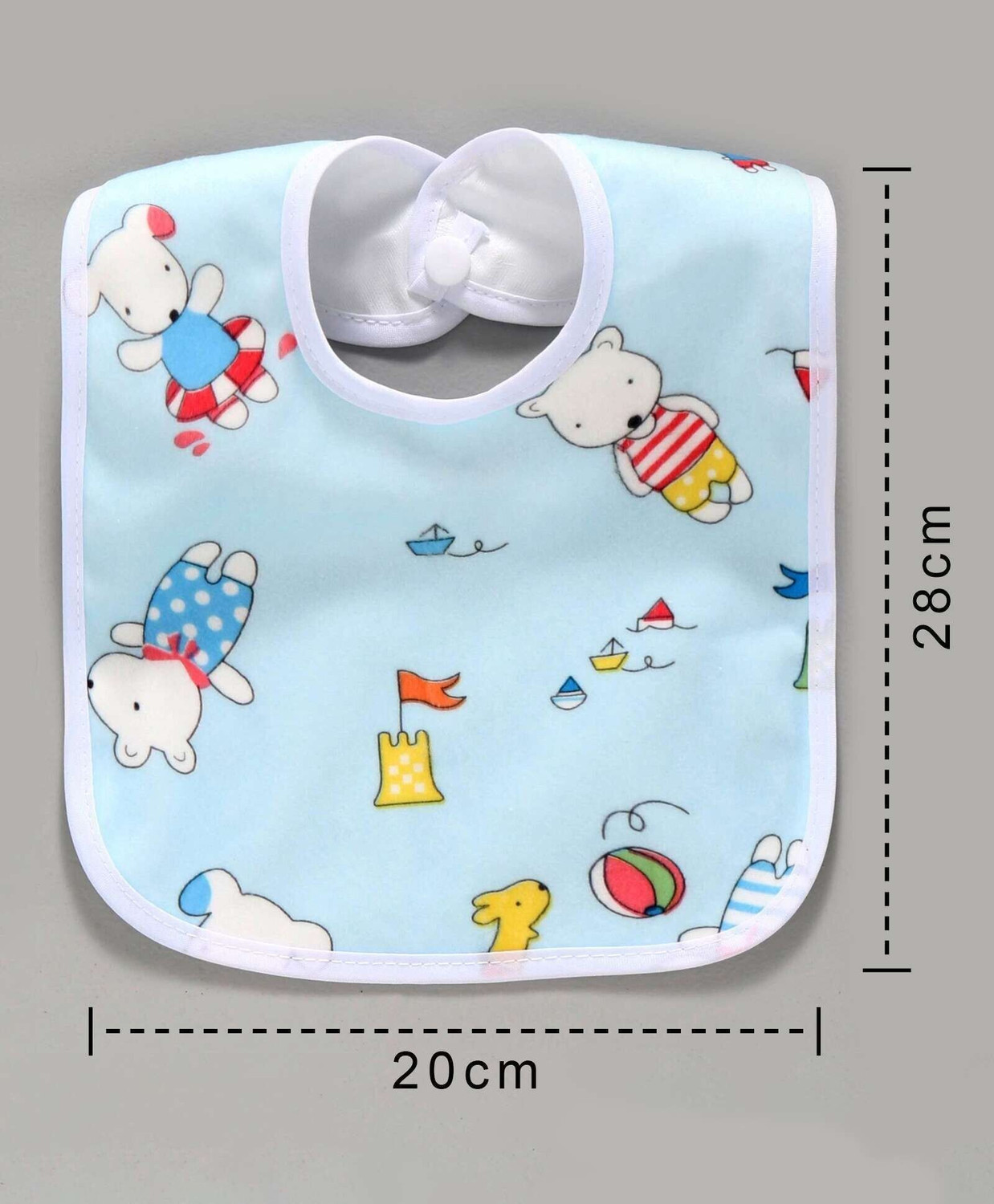 Image of NEPEE 5pcs /set Pure Cotton 360 Round neck Baby Bibs Random colour 0-3 years kids ( multicolour )