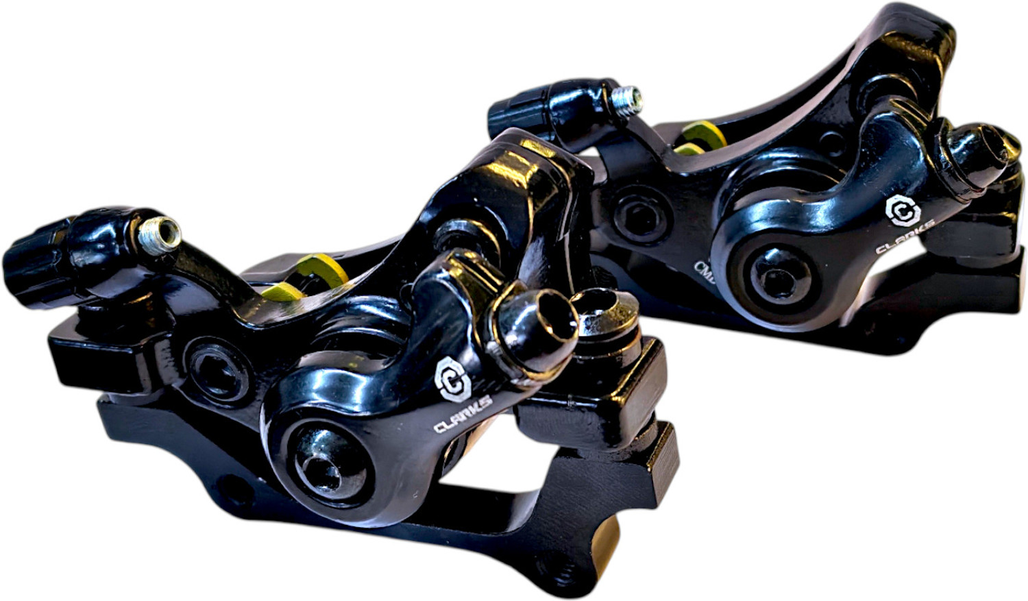 Image of CARBON BIKE Clarks CMD-24 Mechanical Disc Brake Set | Machine With Rotor Bicycle Brake Disk